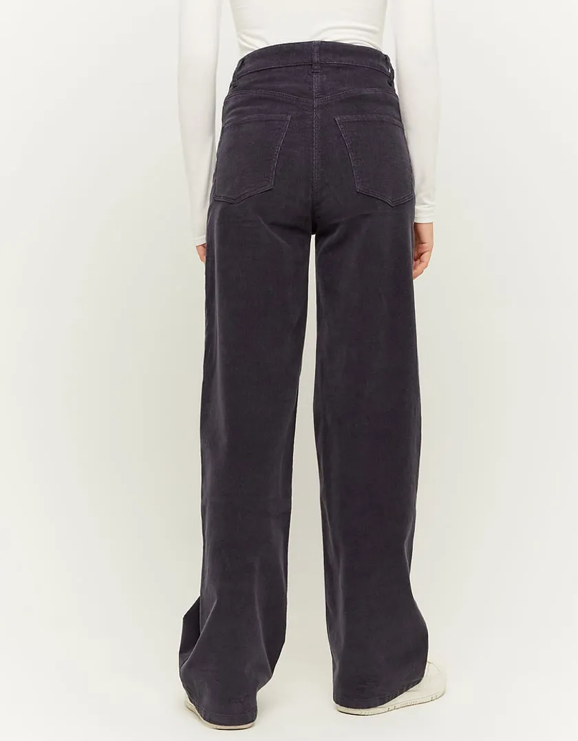 Pantaloni Wide Leg in velluto a coste  