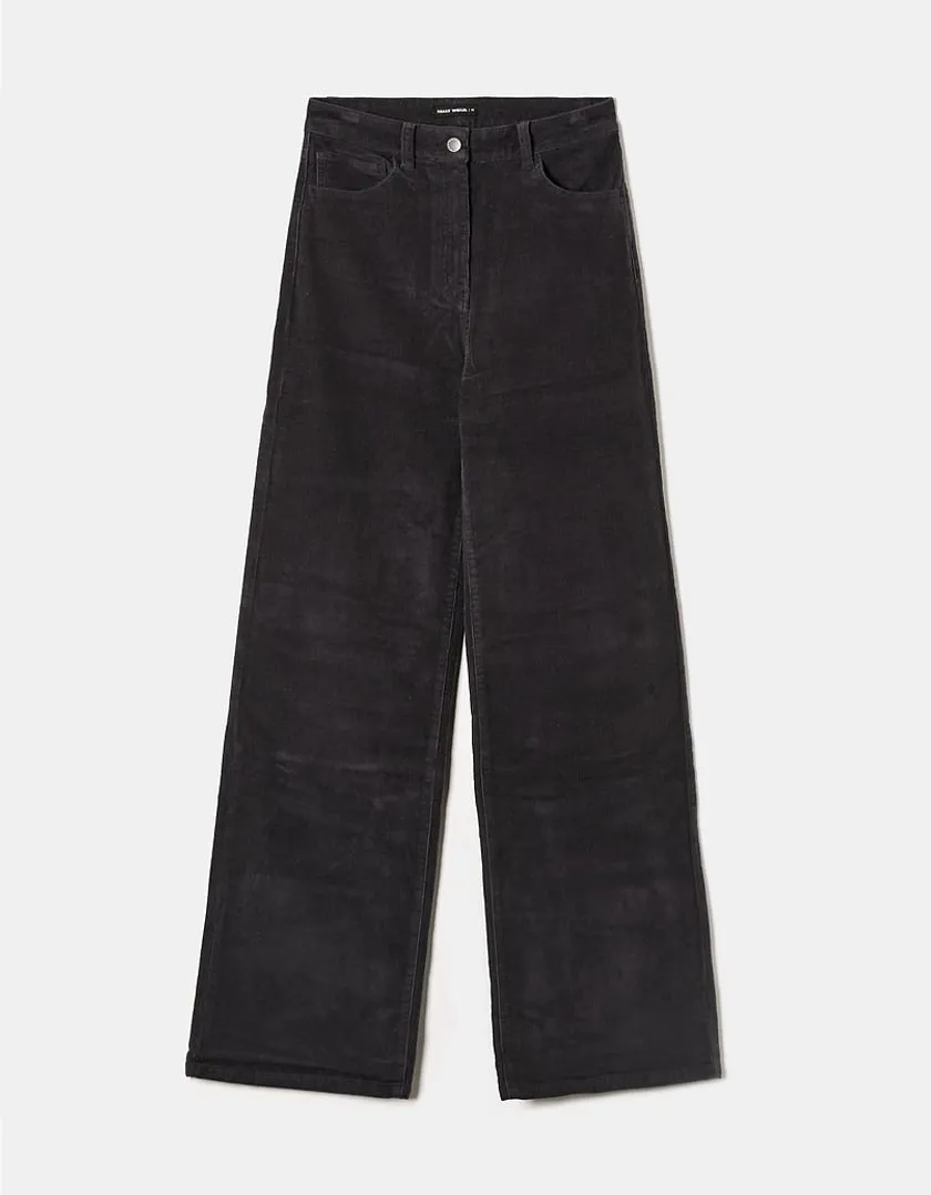 Pantaloni Wide Leg in velluto a coste  