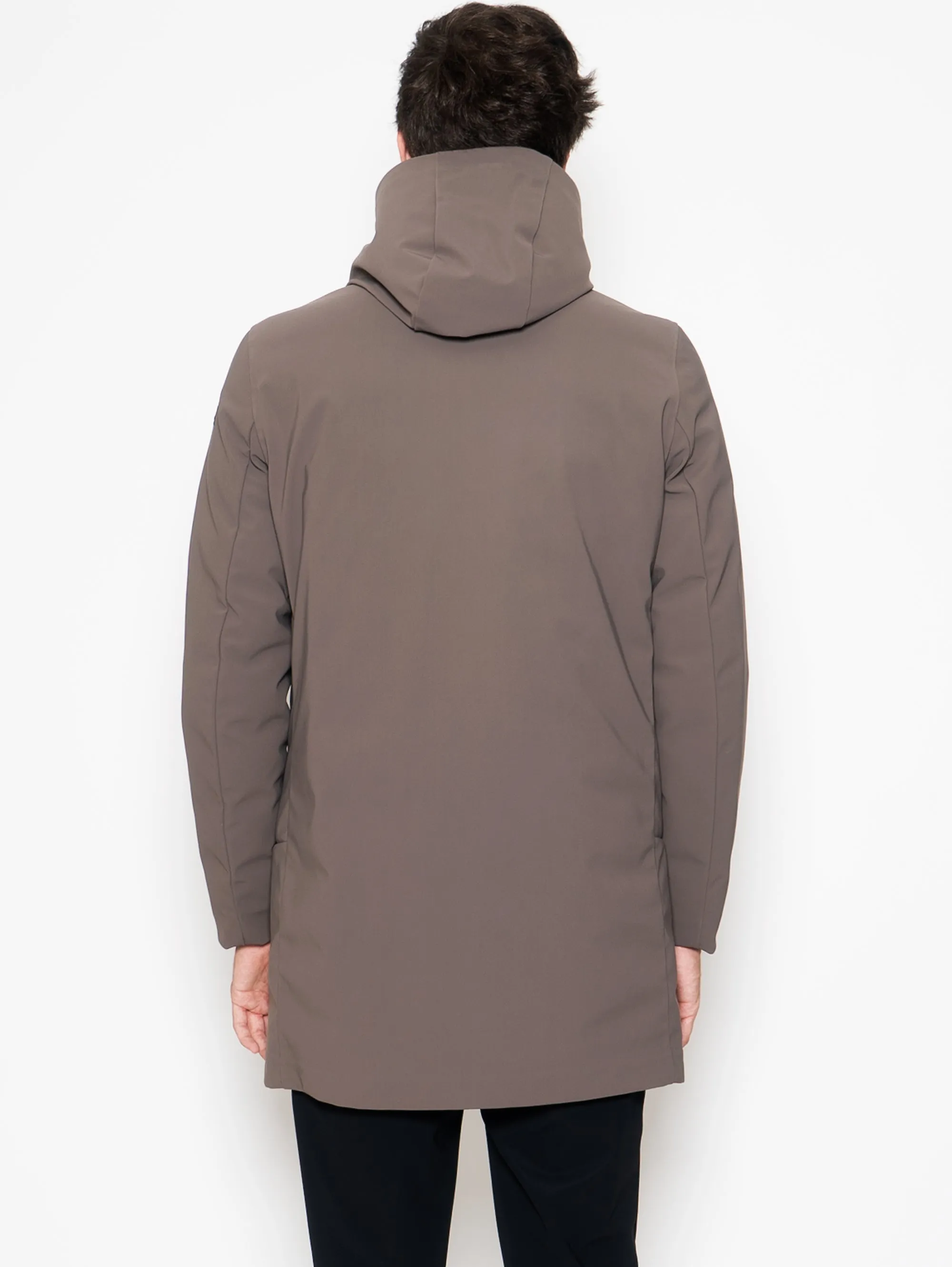 Parka Eskimo in Membrana Imbottito Tortora