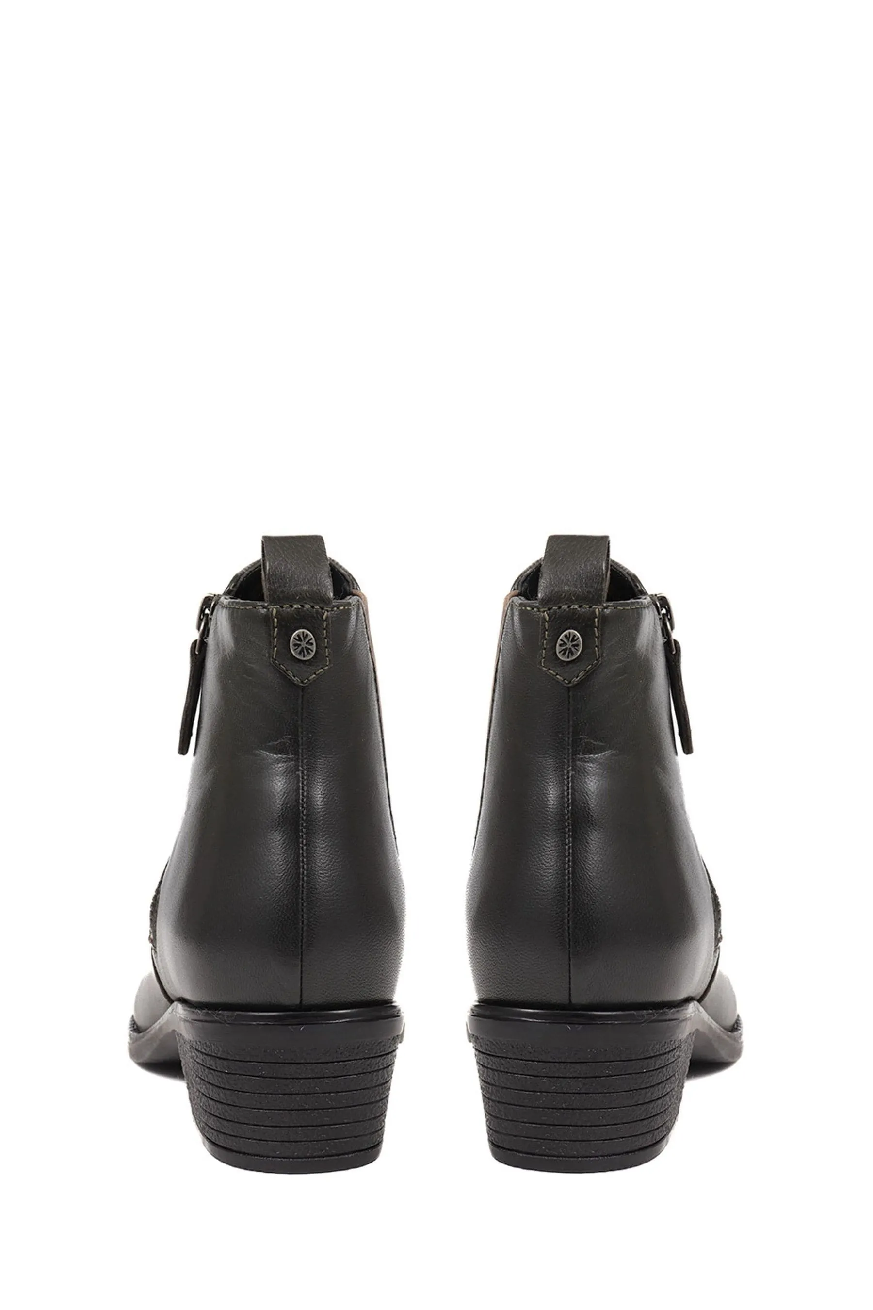 Pavers - Nero - Chelsea Stivali in pelle con tacco