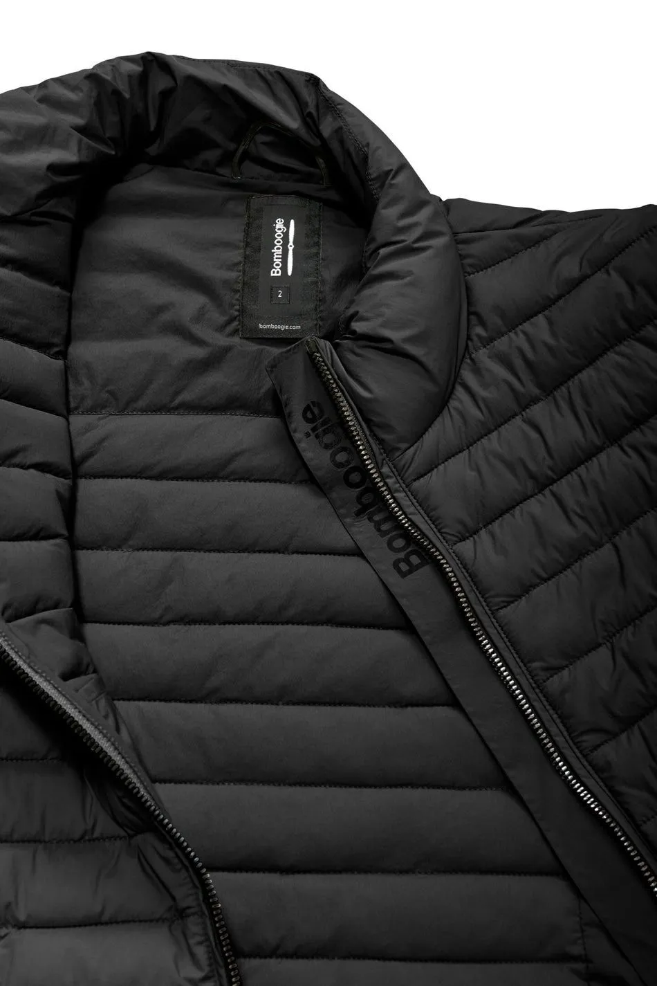 Piumino corto leggero in nylon stretch bomboogie