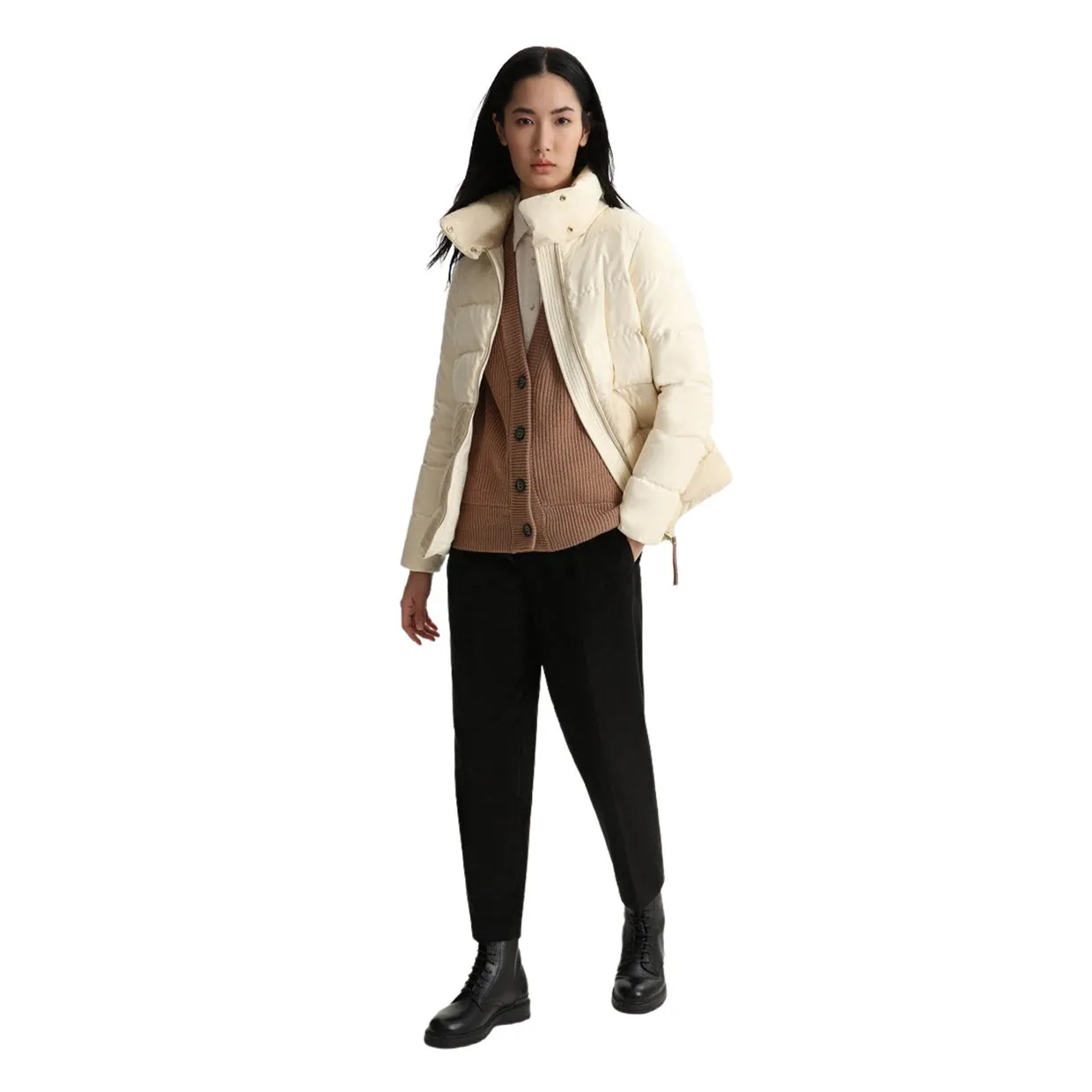 Piumino Donna Woolrich Luxe Puffy Jacket Avorio