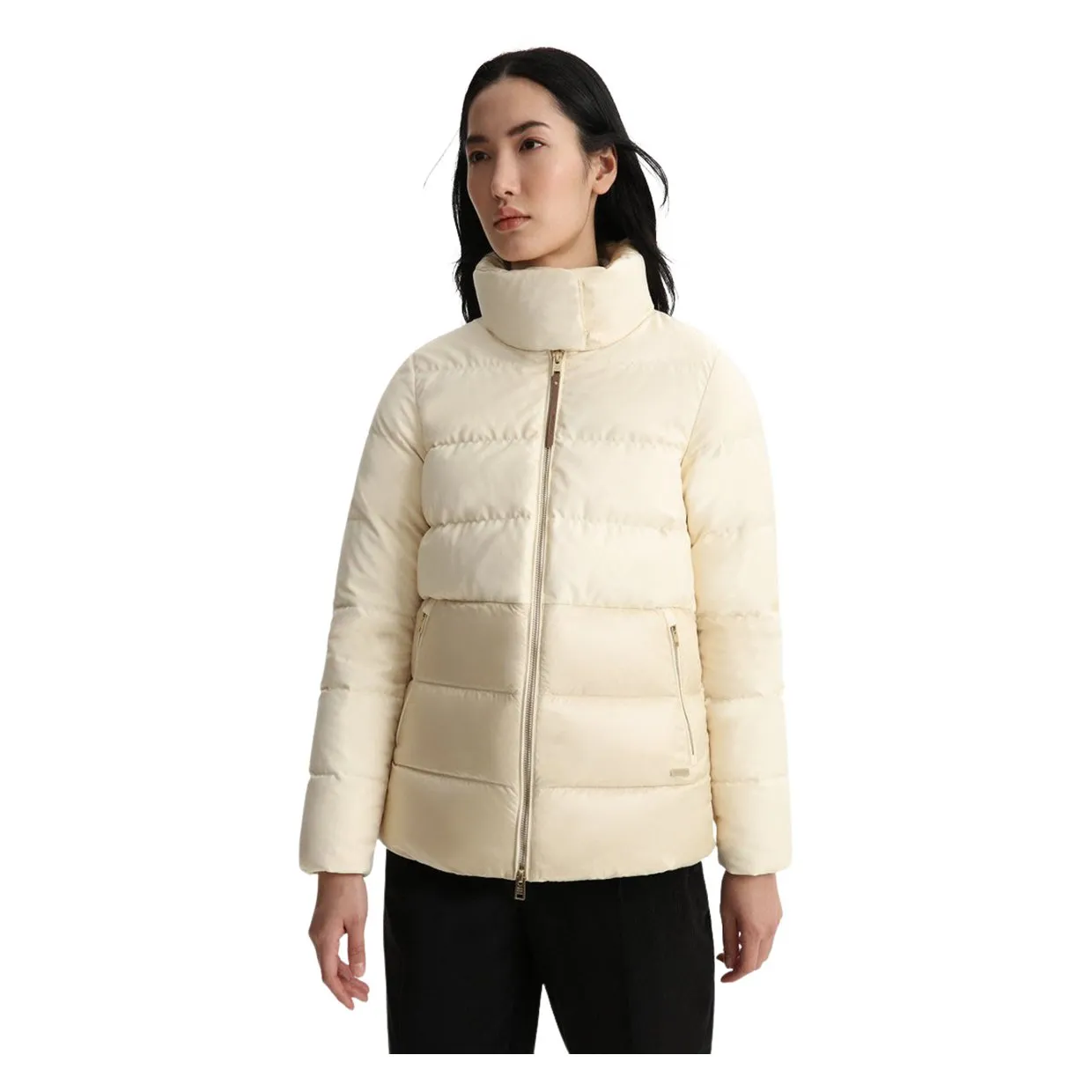 Piumino Donna Woolrich Luxe Puffy Jacket Avorio