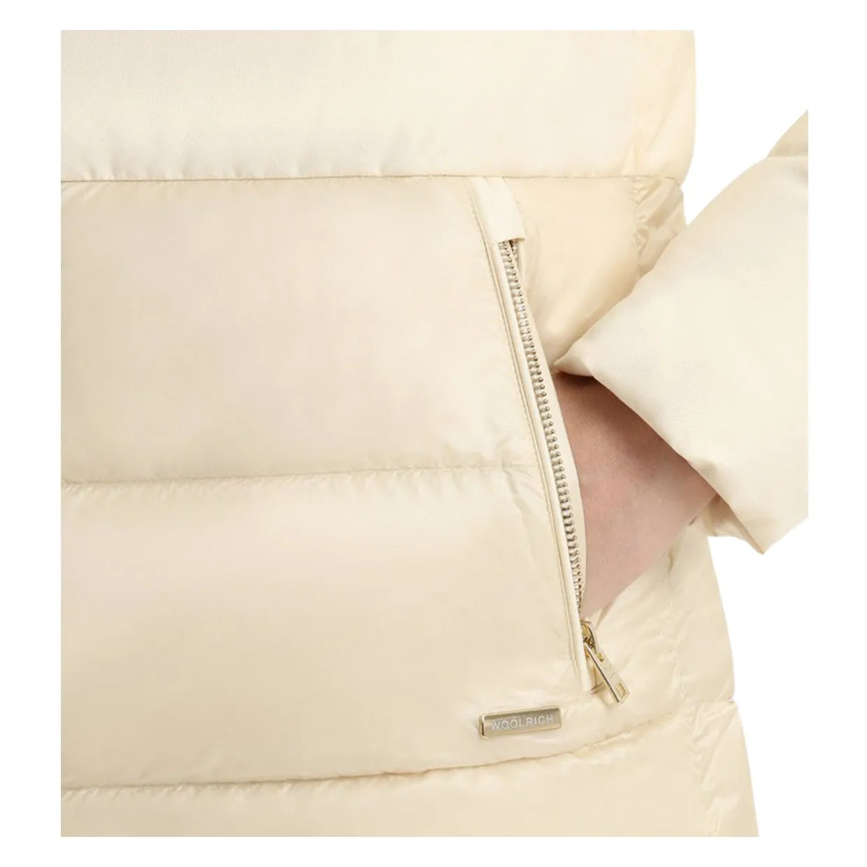 Piumino Donna Woolrich Luxe Puffy Jacket Avorio