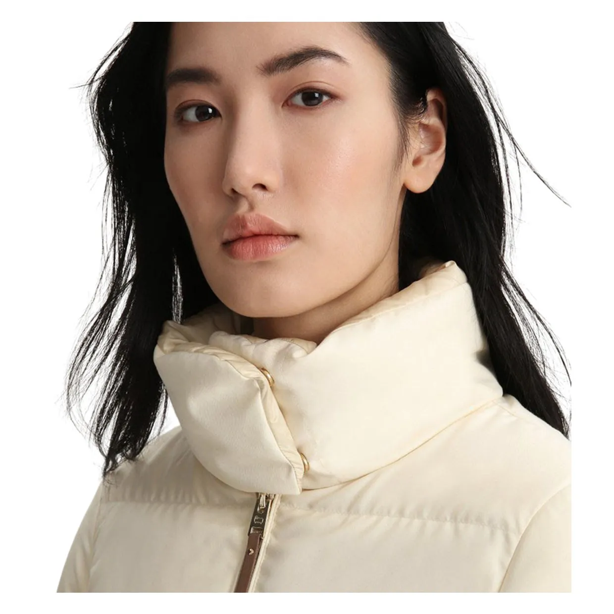 Piumino Donna Woolrich Luxe Puffy Jacket Avorio