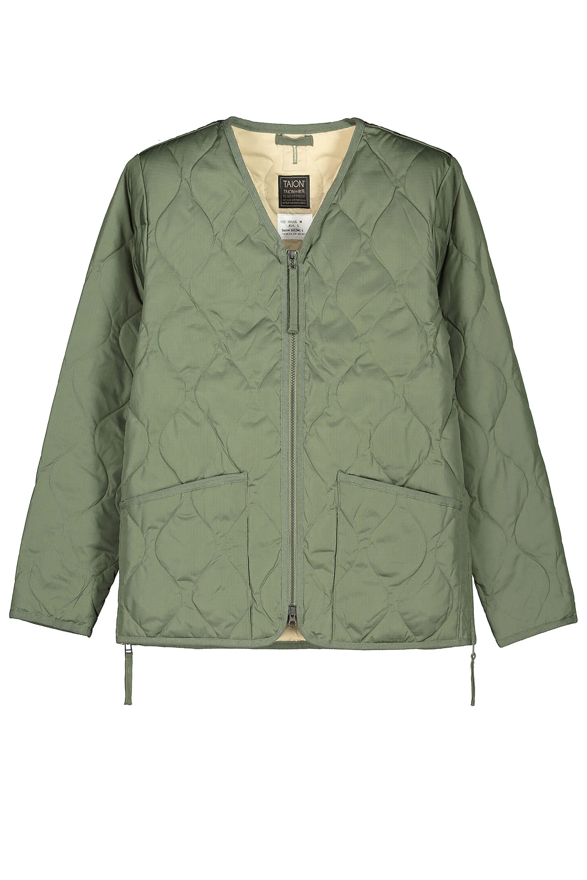         PIUMINO MILITARY ZIP V NECK DOWN JKT