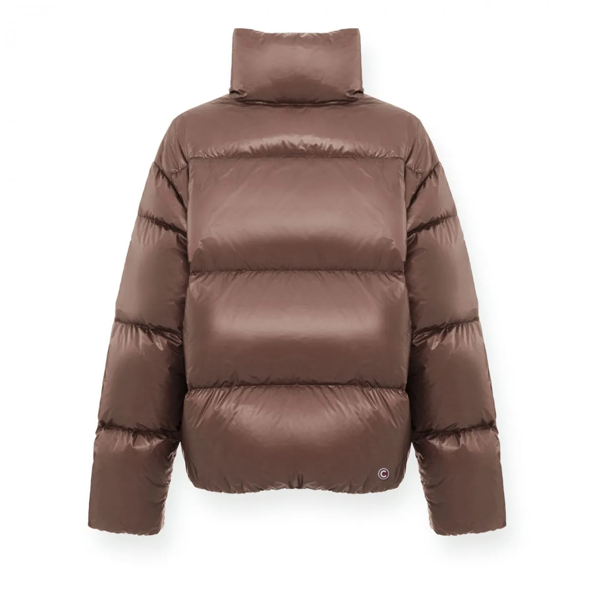 Piumino Puffy Super Imbottito Collo Alto, Marrone