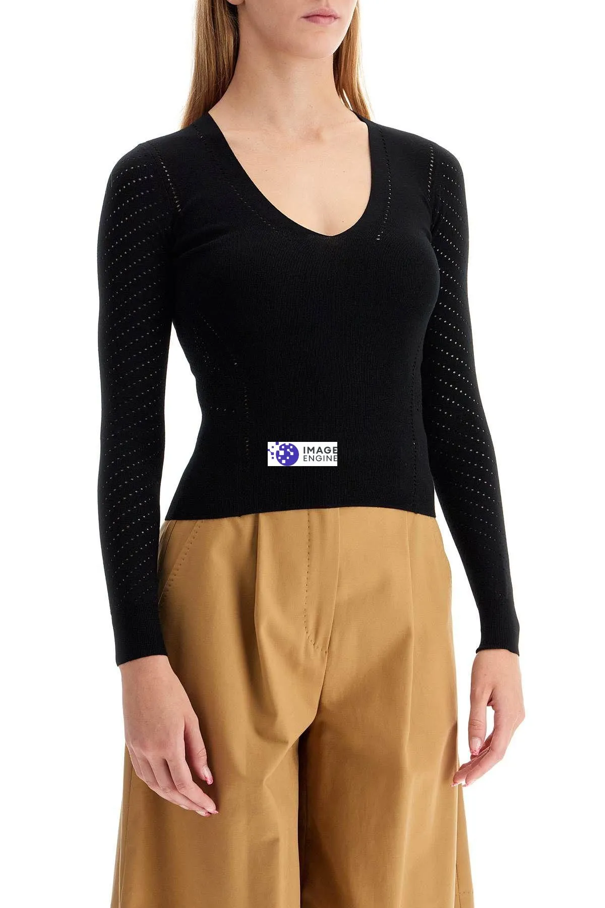 Pullover con dettagli traforati 'Nadar'