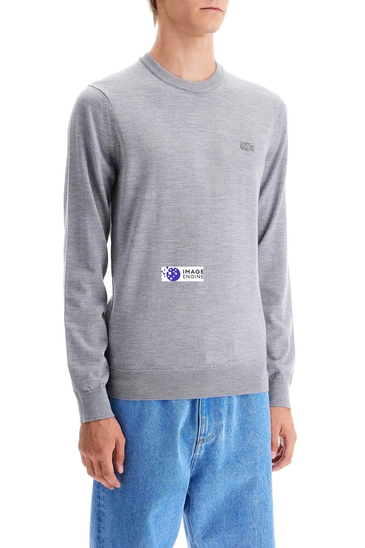 Pullover girocollo in lana
