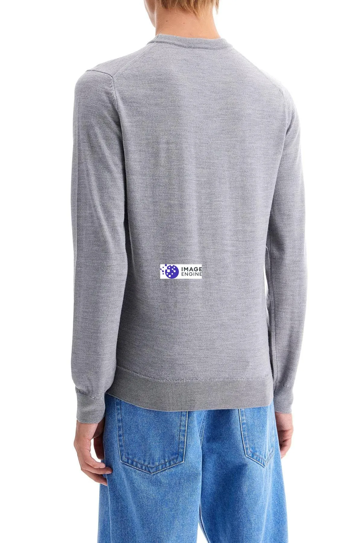 Pullover girocollo in lana
