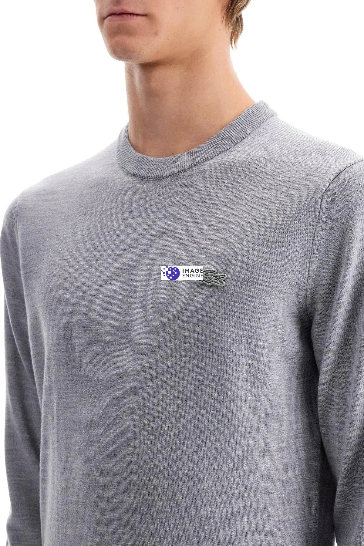 Pullover girocollo in lana