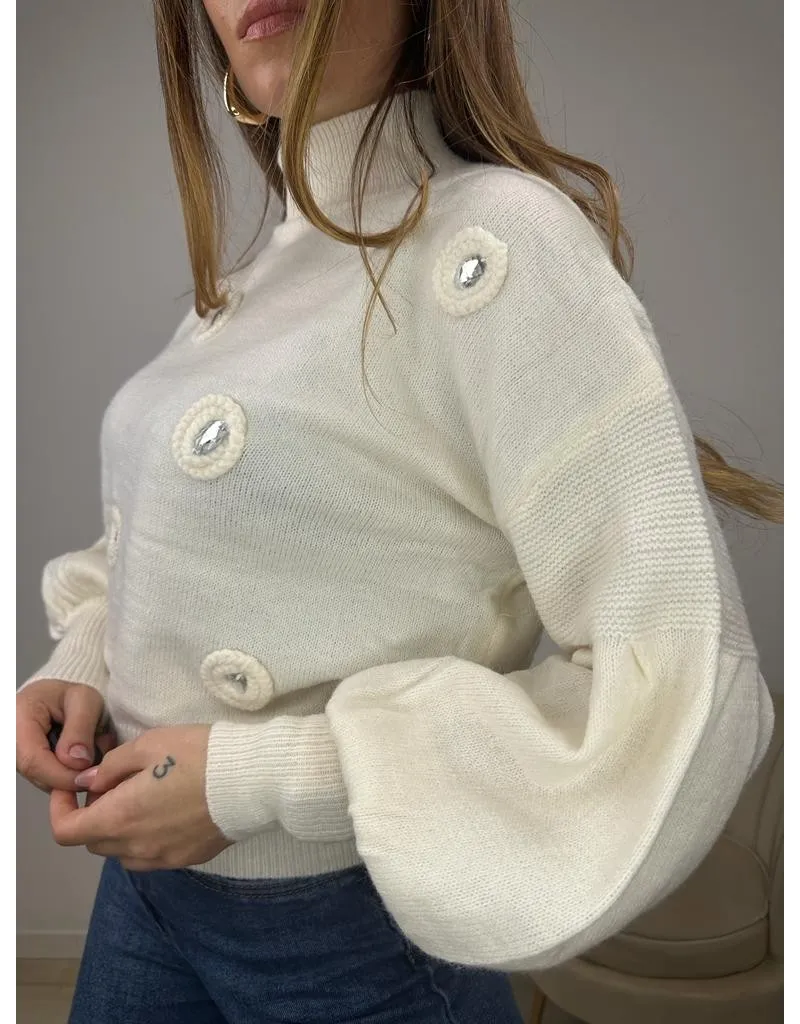PULLOVER SOPHI BIANCO