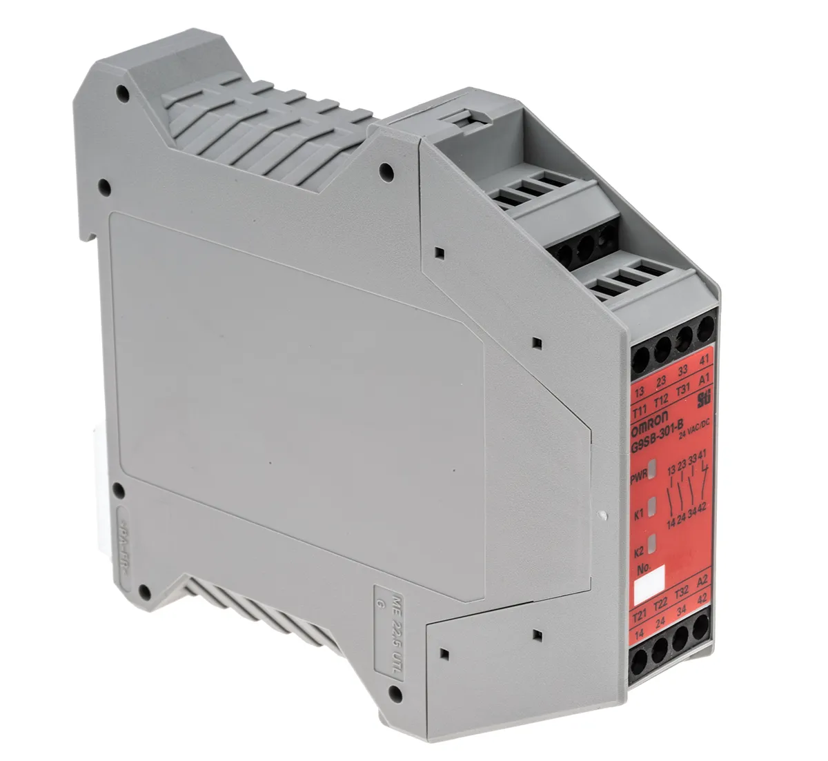 Relè di sicurezza Omron G9SB, 24V ca/cc, 2 canali, 3 contatti di sicurezza