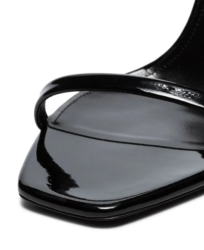 SAINT LAURENT OPYUM SANDALS IN PATENT LEATHER