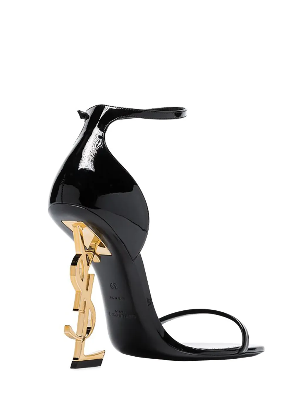 SAINT LAURENT OPYUM SANDALS IN PATENT LEATHER