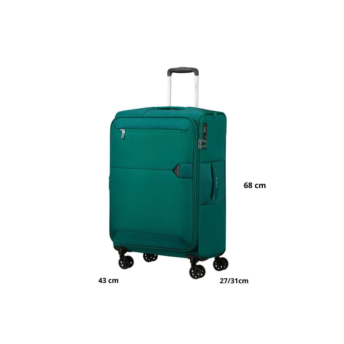 SAMSONITE TROLLEY MEDIO KO7-006-04 URBIFY PINE GREEN  