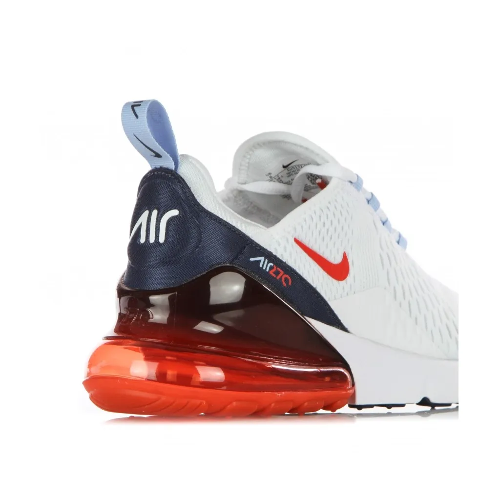scarpa bassa uomo air max 270 WHITE/CHILE RED/MIDNIGHT NAVY