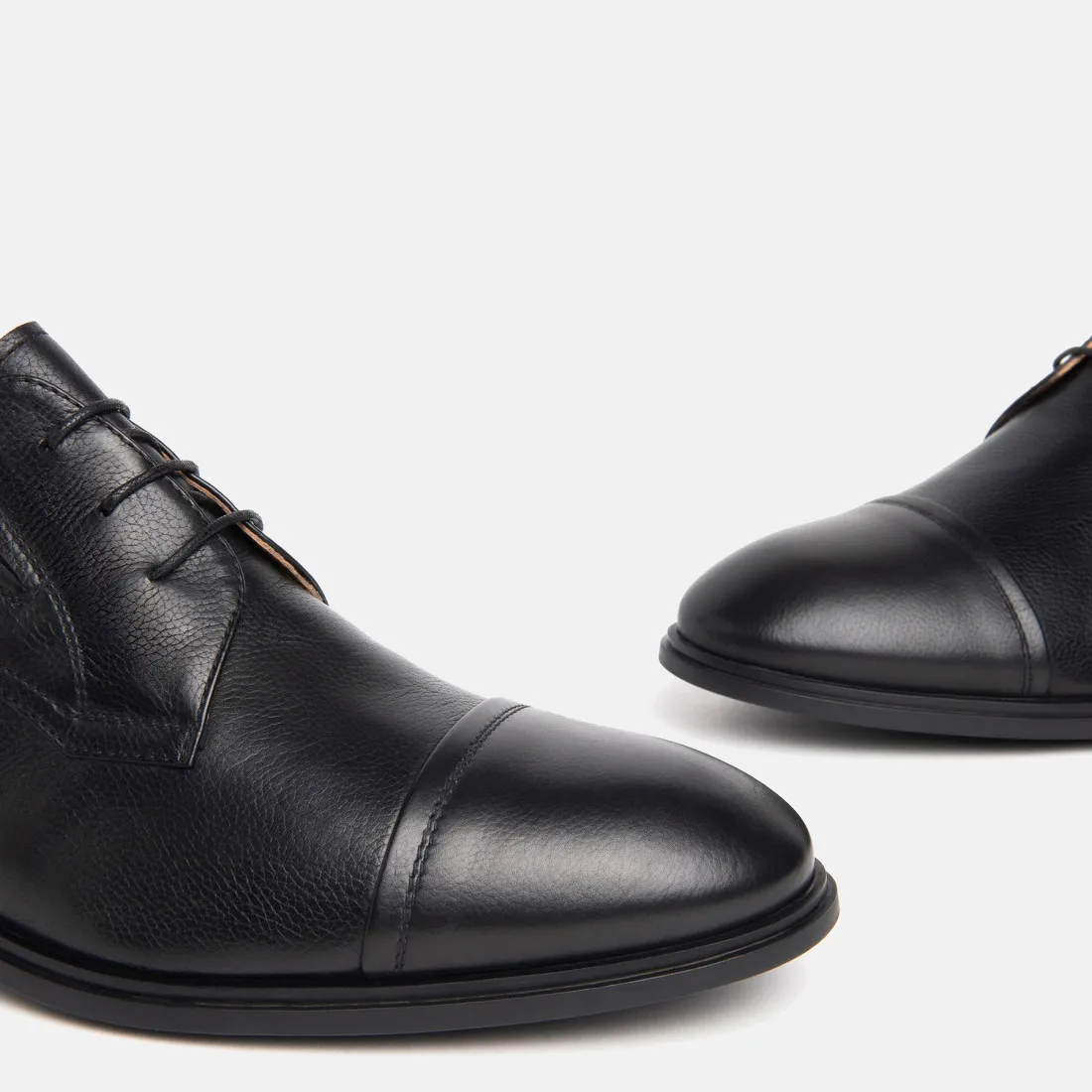 Scarpa derby elegante da uomo NeroGiardini in pelle nera