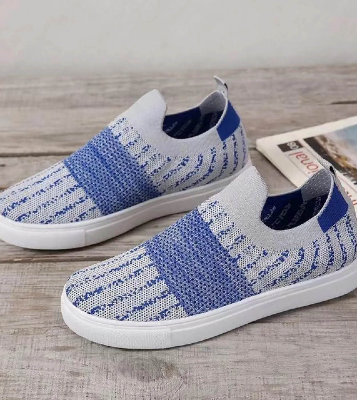 Scarpe da donna estive 2022 Slip On Flat Casual Shoes Mocassini con plateau in mesh traspirante con suola morbida da donna Ladie