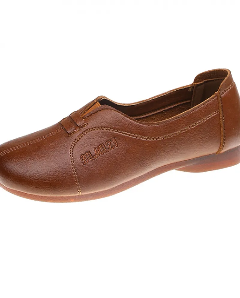 Scarpe da donna in morbida pelle 2022 nuovi mocassini estivi da donna Slip On Scarpe piatte con suola morbida Scarpe in pelle mo