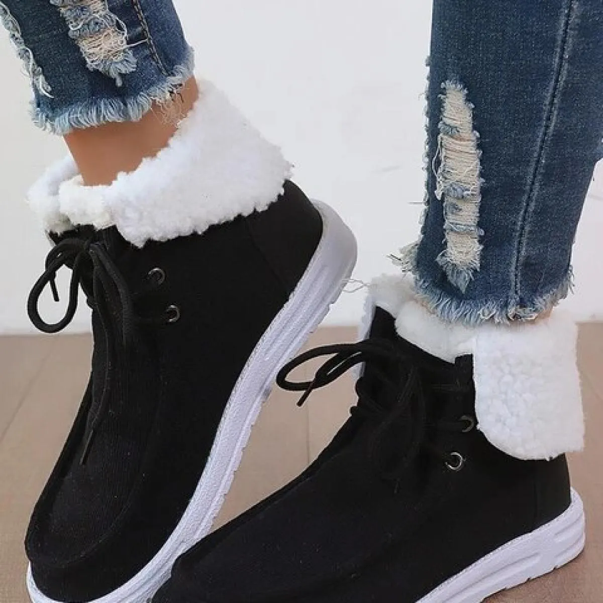 Scarpe Per Le Donne 2023 di Modo Testa Rotonda Lace Up Appartamenti delle Donne Autunno Maturo Mocassini Solido di Modo Con Tacc