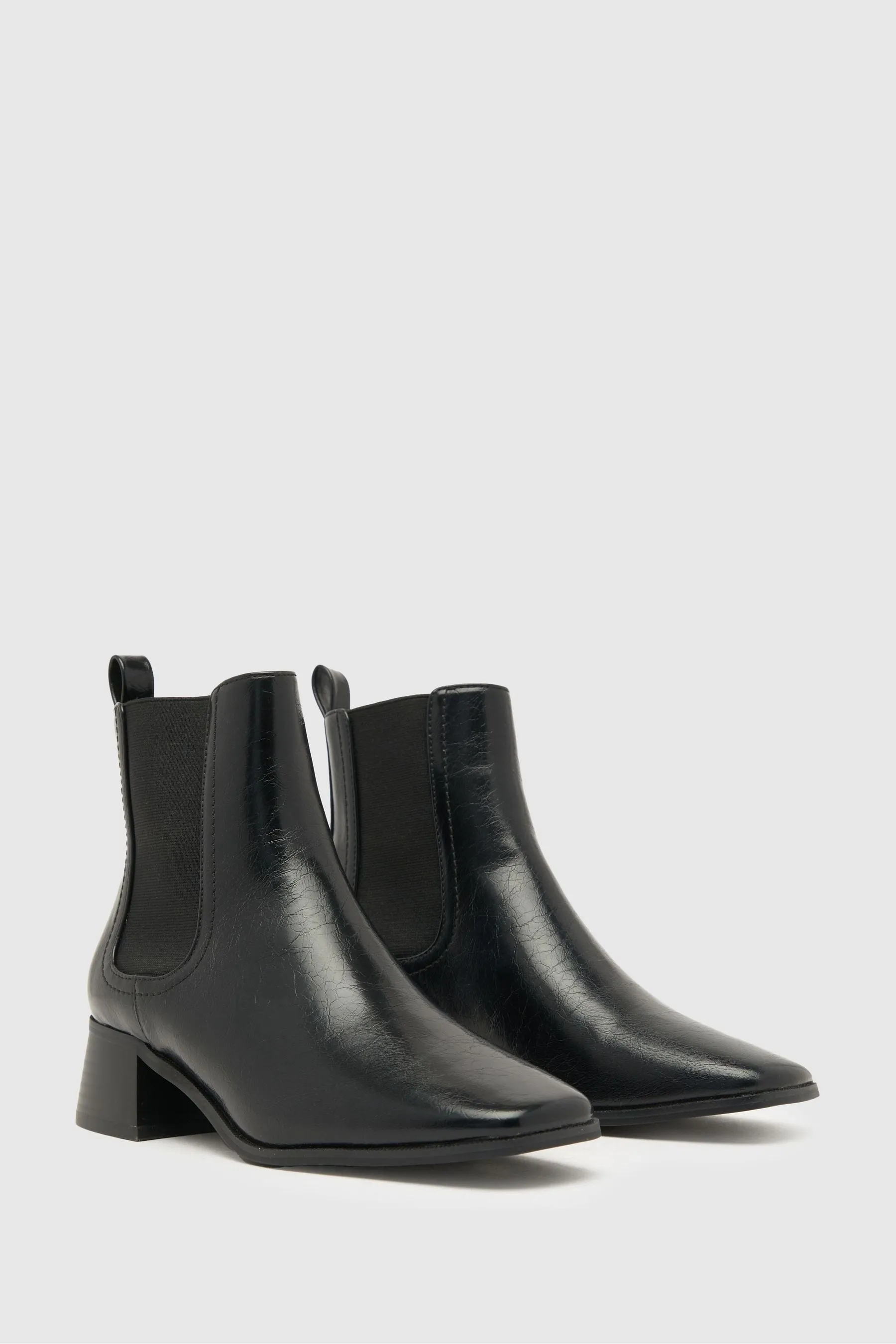 Schuh - Brooke - Chelsea Nero con tacco largo - Stivali