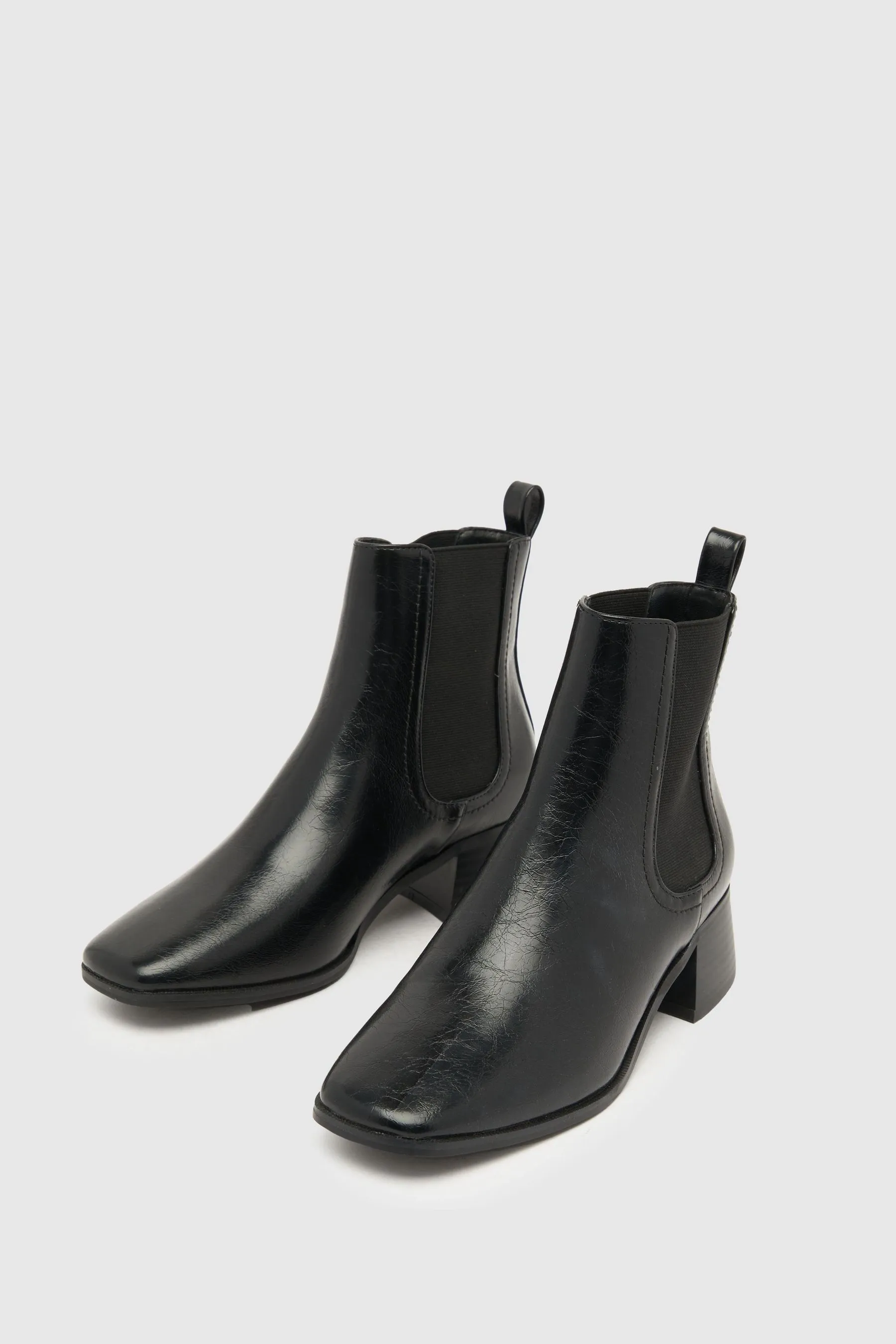 Schuh - Brooke - Chelsea Nero con tacco largo - Stivali