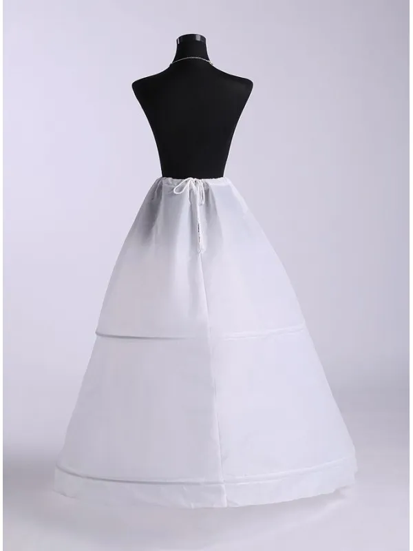 Sottogonna Sposa semplice con due cerchi semirigidi per abiti con gonna a campana