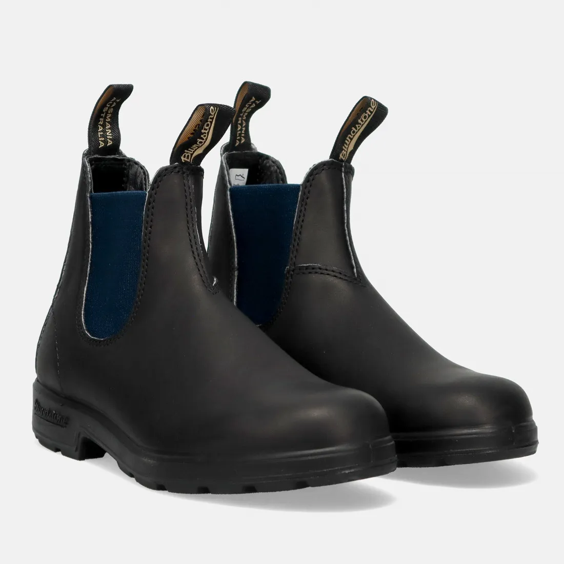 Stivaletto chelsea Blundstone 1917 nero con elastici blu