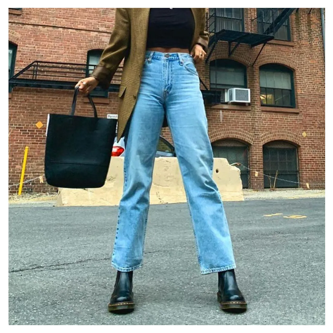 Stivaletto chelsea Dr. Martens 2976 neri in pelle
