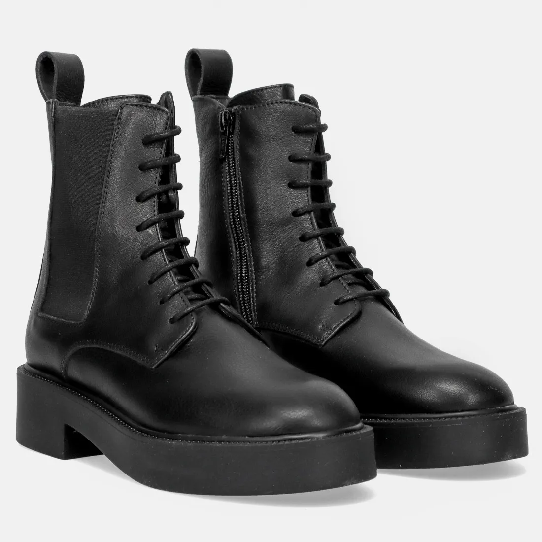 Stivaletto chelsea stringato Copenhagen Studio CPH576 vitello nero