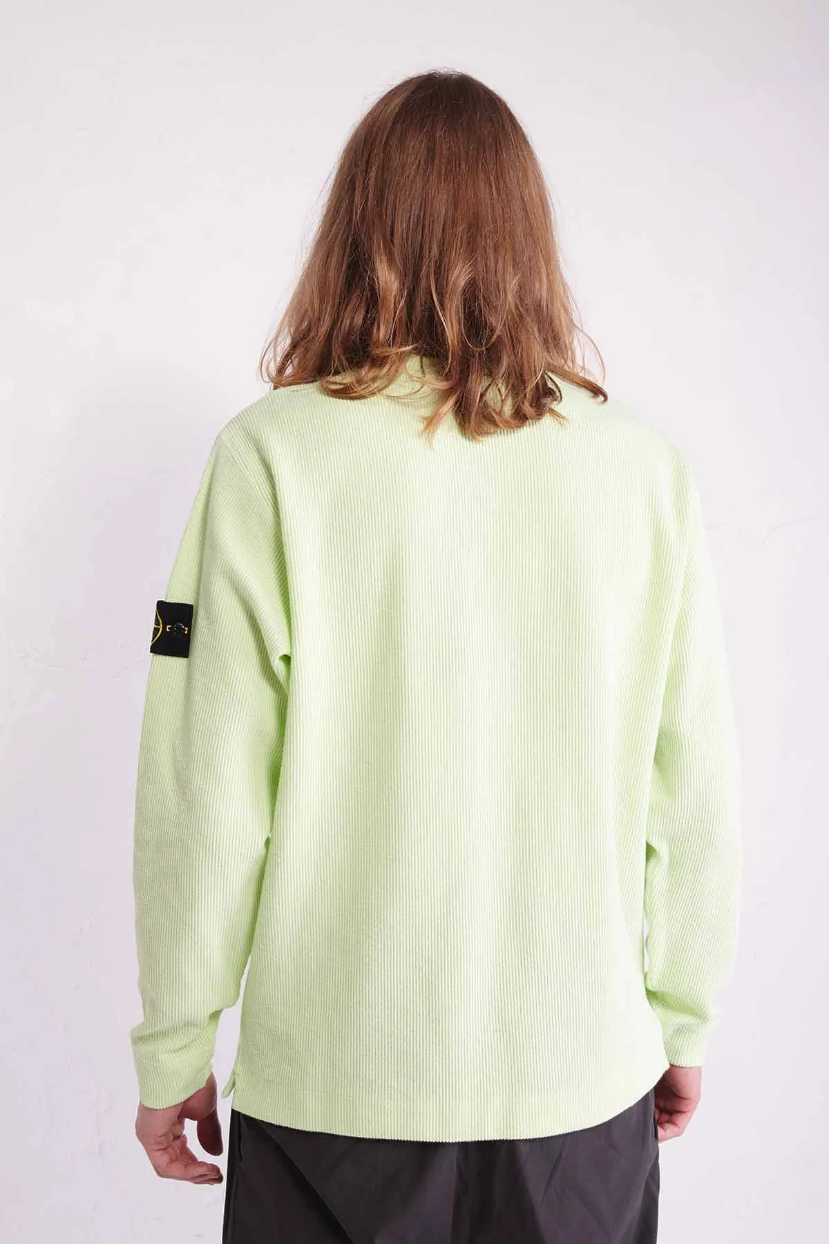 STONE ISLAND Felpa girocollo a costina