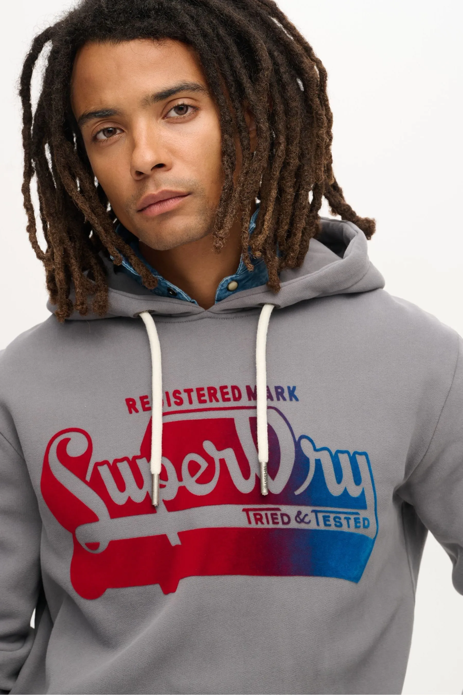 Superdry Flocked Fade Graphic Hoodie    