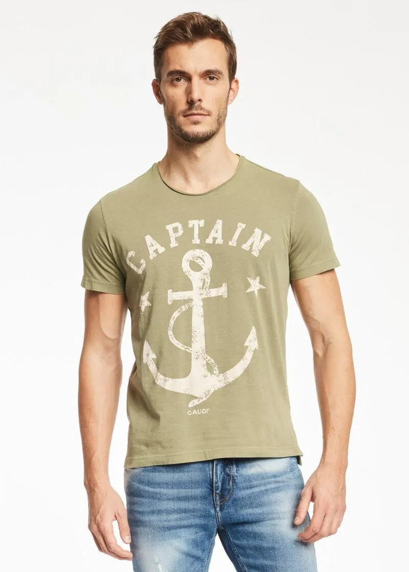 T-shirt con ancora