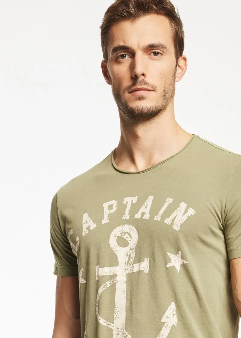 T-shirt con ancora