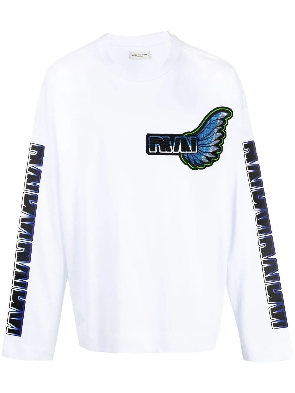 t-shirt con logo ricamato