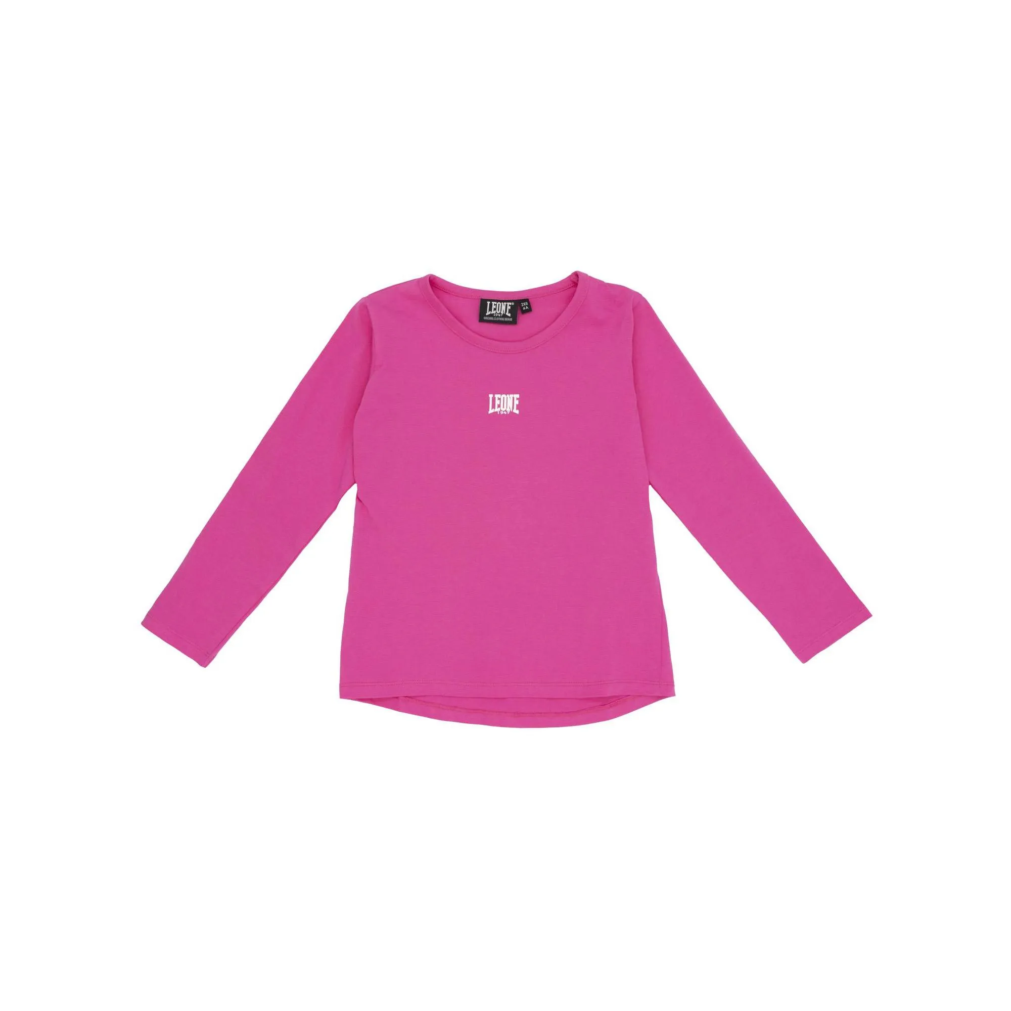 T-shirt Leone bambina con maniche lunghe Pink Girl