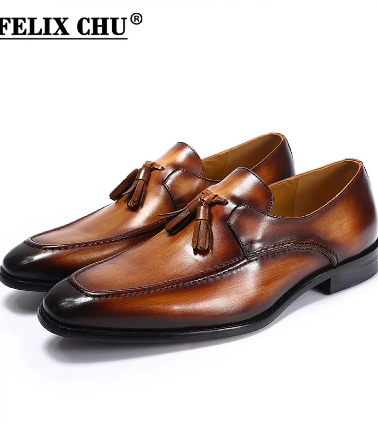 Taglia 613 Mocassini con nappe da uomo Scarpe formali fatte a mano in vera pelle Scarpe eleganti da uomo per matrimoni Scarpe ca