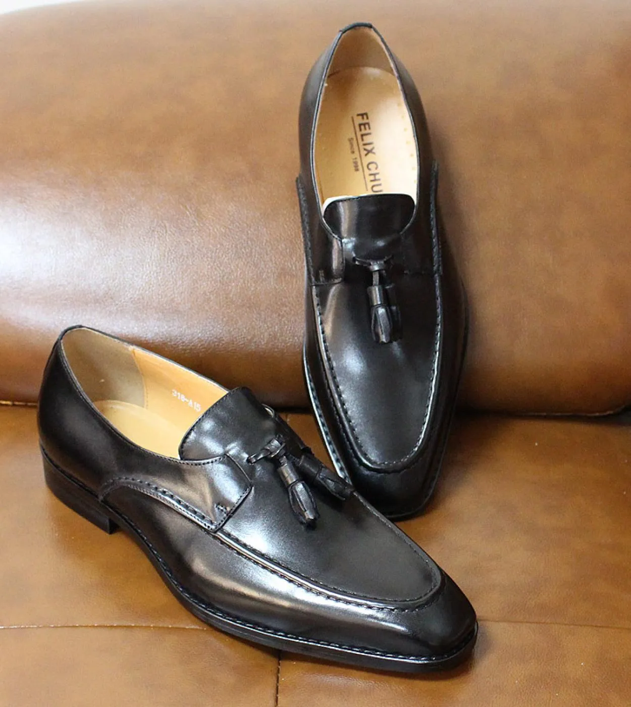 Taglia 613 Mocassini con nappe da uomo Scarpe formali fatte a mano in vera pelle Scarpe eleganti da uomo per matrimoni Scarpe ca