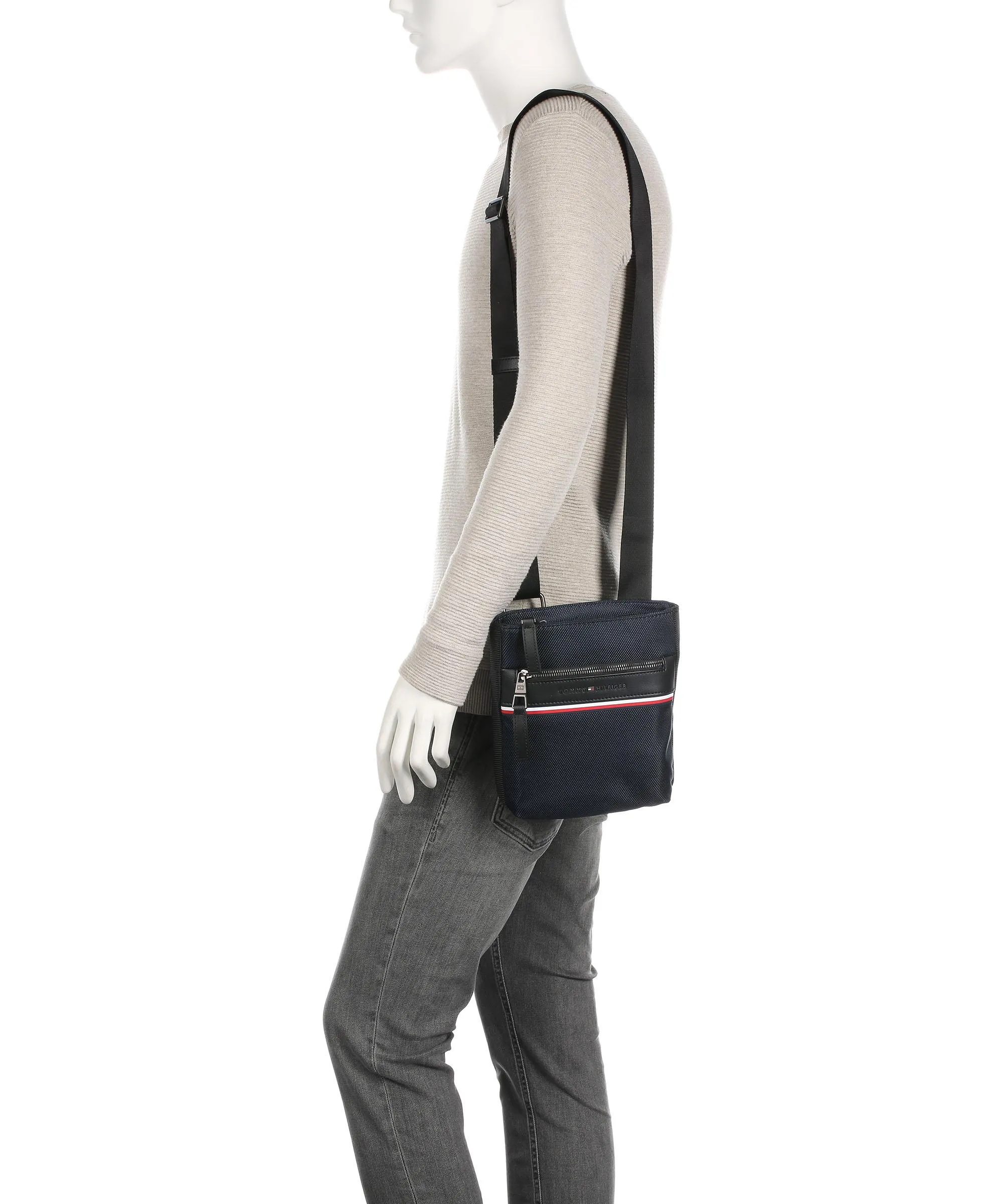  Tommy Hilfiger 1985 Borsa a tracolla poliestere riciclato navy  