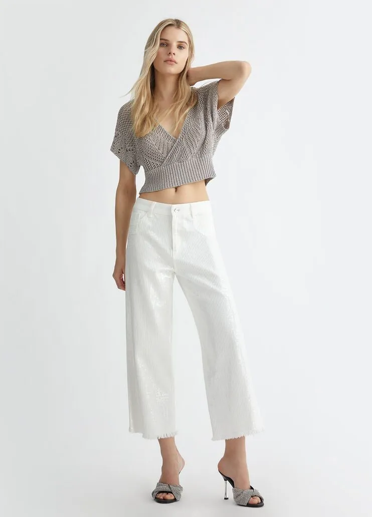 Top in maglia a rete liu jo.