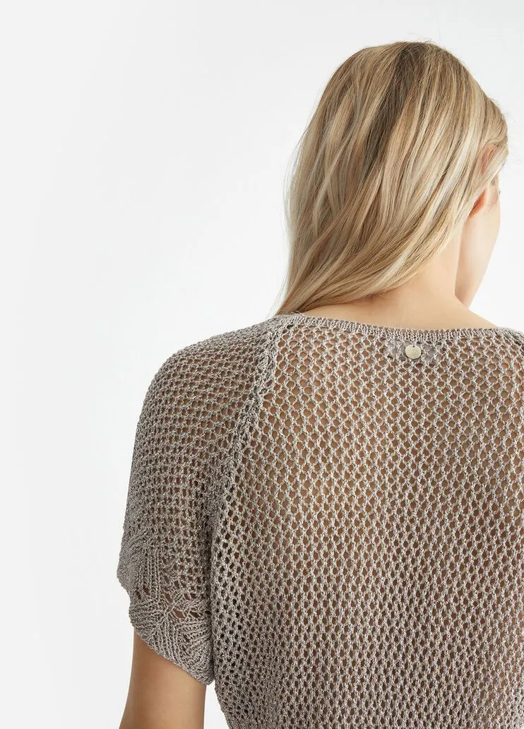 Top in maglia a rete liu jo.