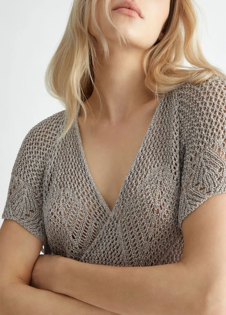 Top in maglia a rete liu jo.