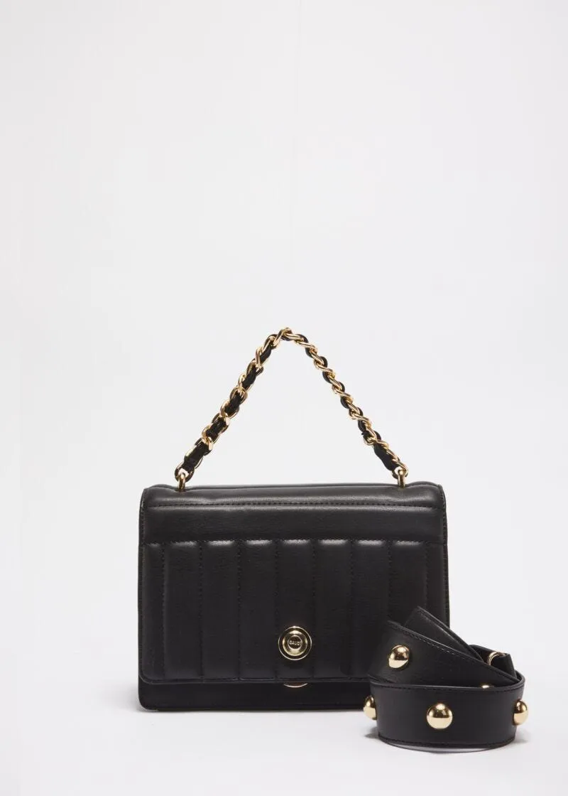 Tracolla crossbody in ecopelle trapuntata