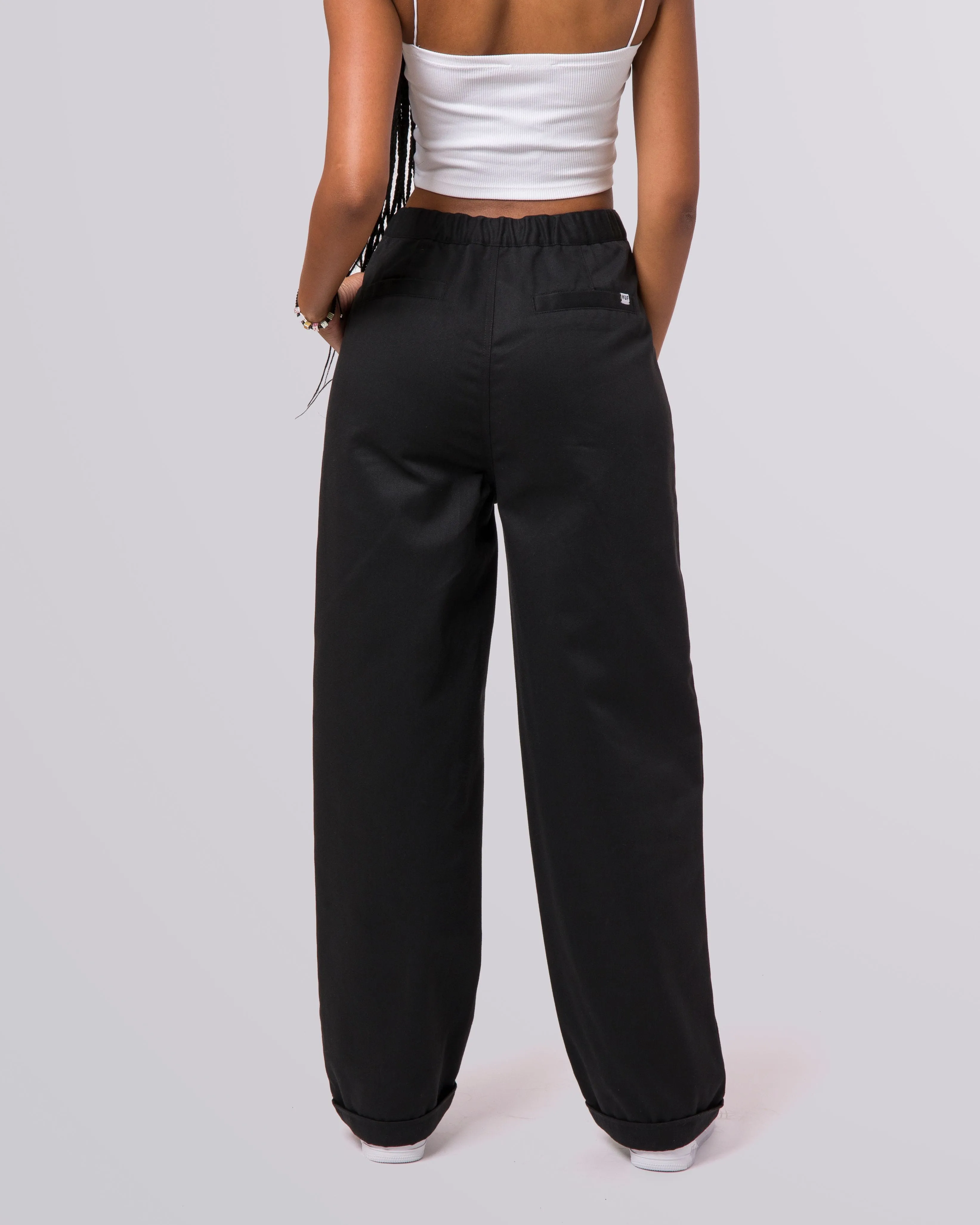 TWILL BAGGIE PANT - BLACK