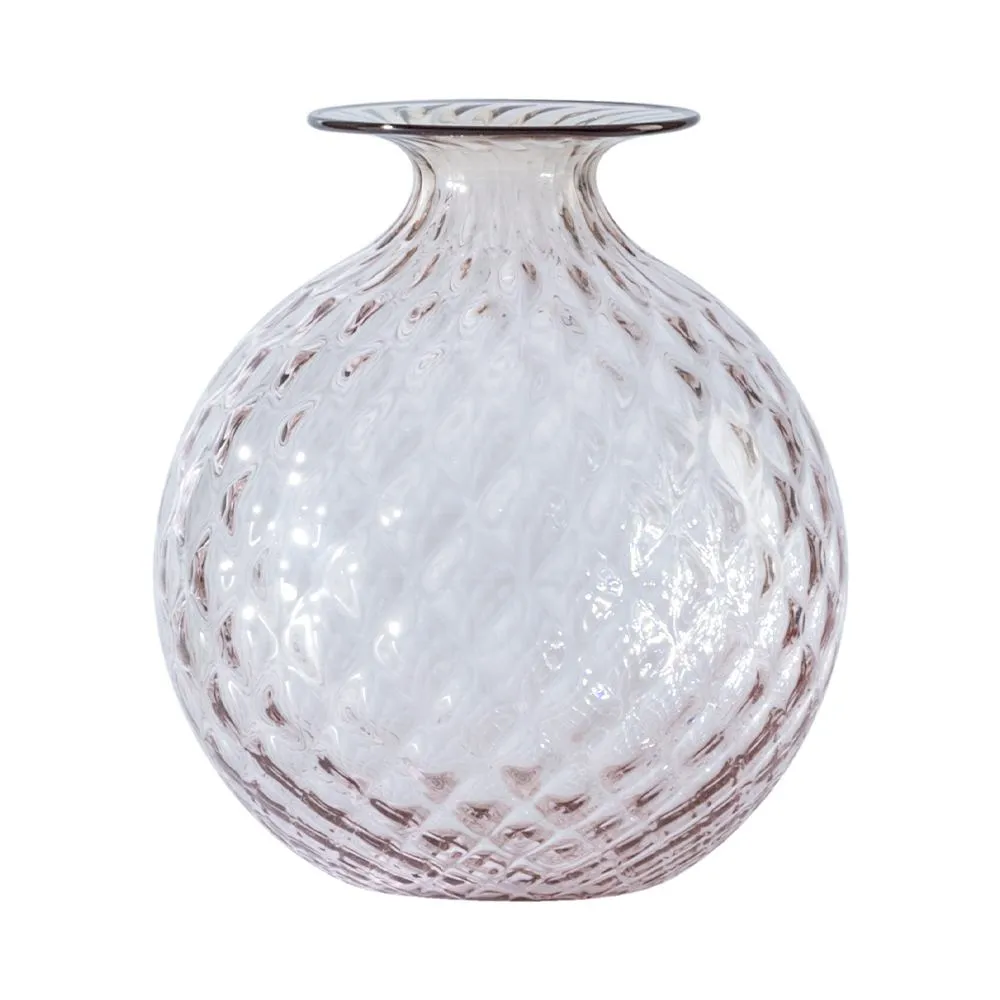 Vaso Venini Balloton Rosa Cipria Piccolo 16,5 cm 100.16