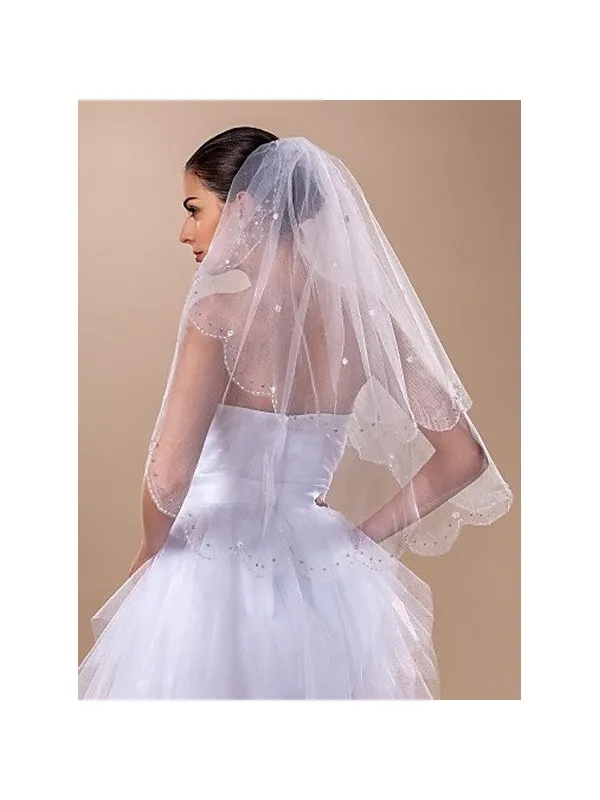 Velo da Sposa corto doppio strato