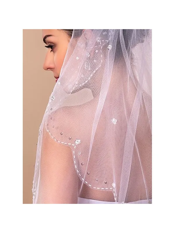 Velo da Sposa corto doppio strato