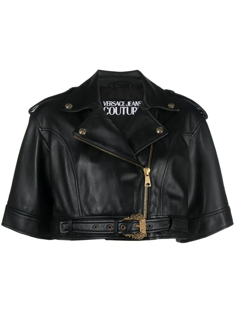 versace jeans couture Giacca in pelle