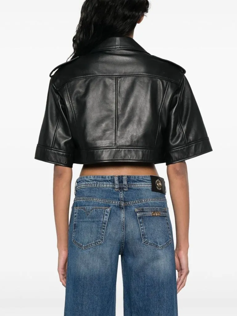 versace jeans couture Giacca in pelle